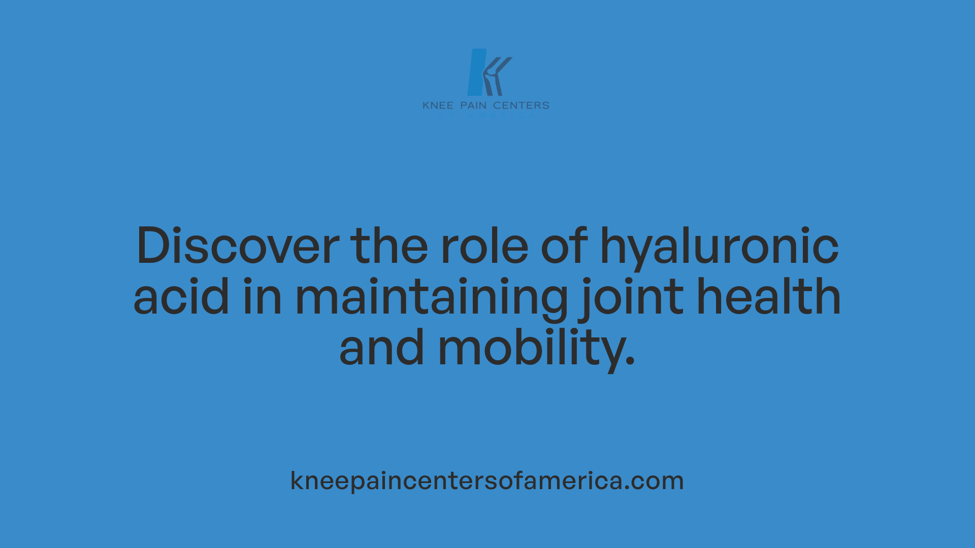 Discover the role of hyaluronic acid in maintaining joint health and mobility.