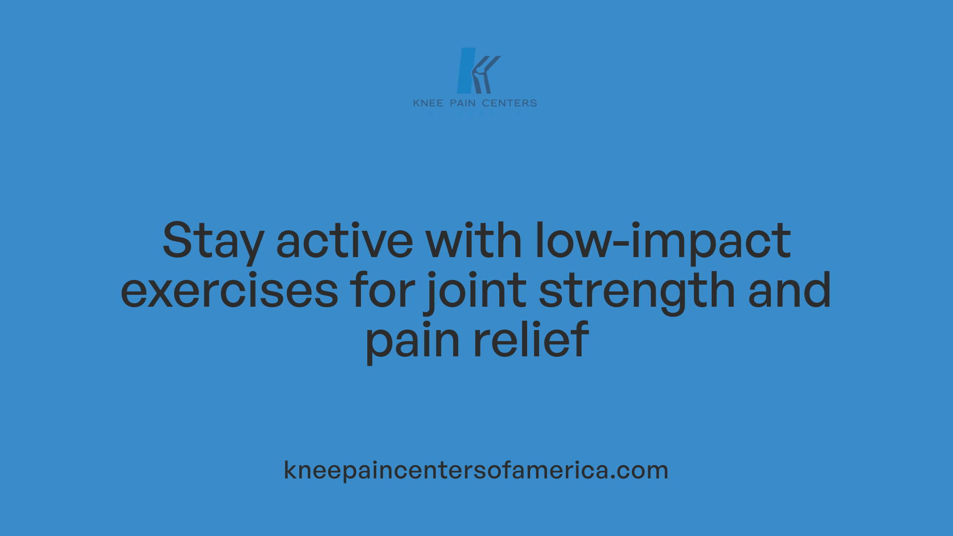 Stay active with low-impact exercises for joint strength and pain relief