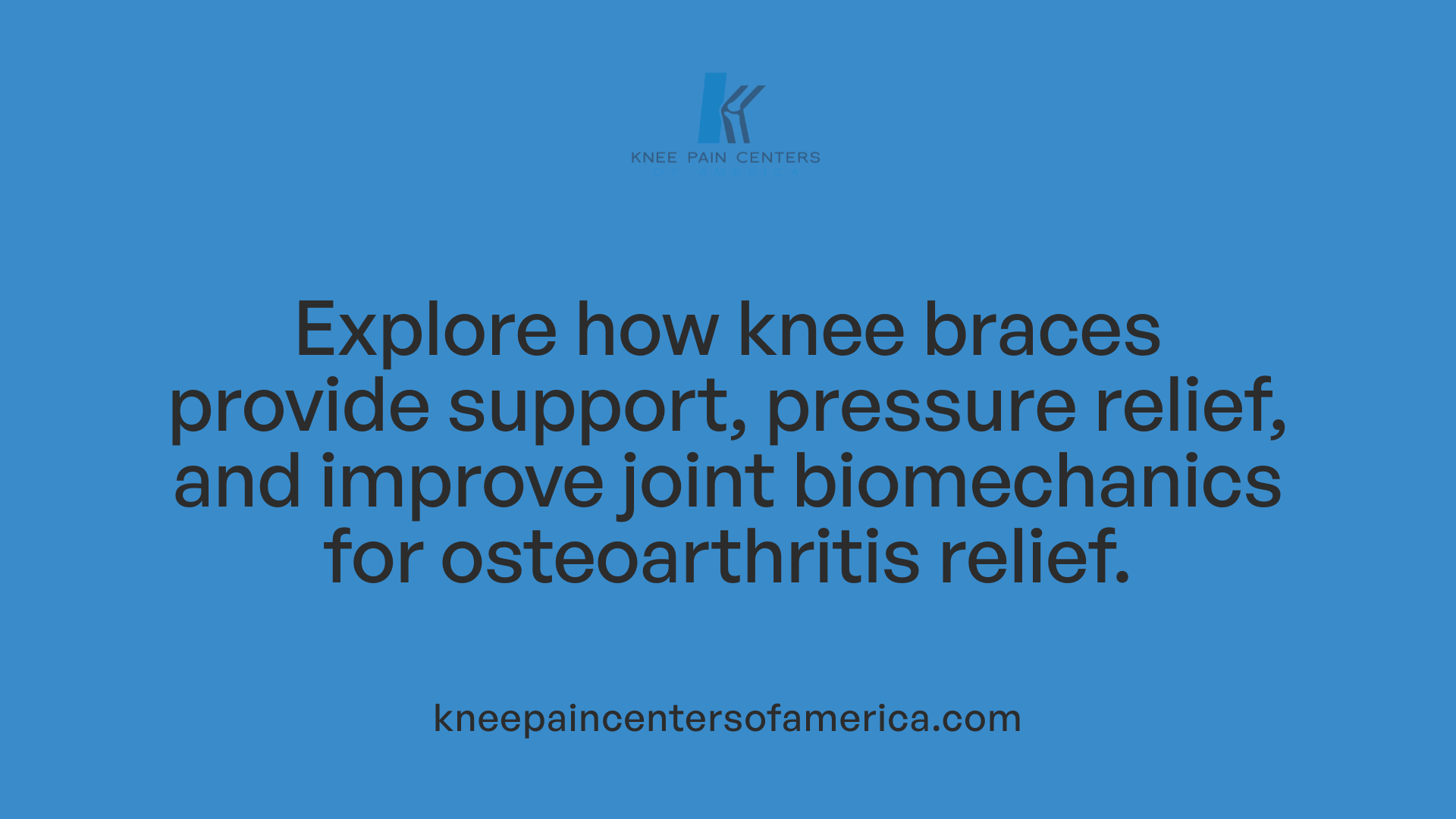 Explore how knee braces provide support, pressure relief, and improve joint biomechanics for osteoarthritis relief.