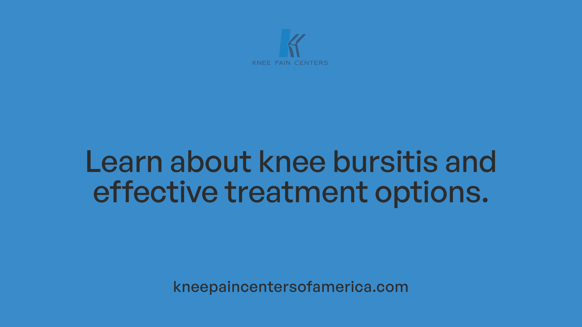 Learn about knee bursitis and effective treatment options.