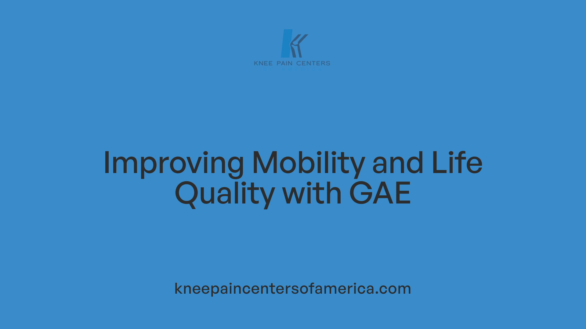 Improving Mobility and Life Quality with GAE
