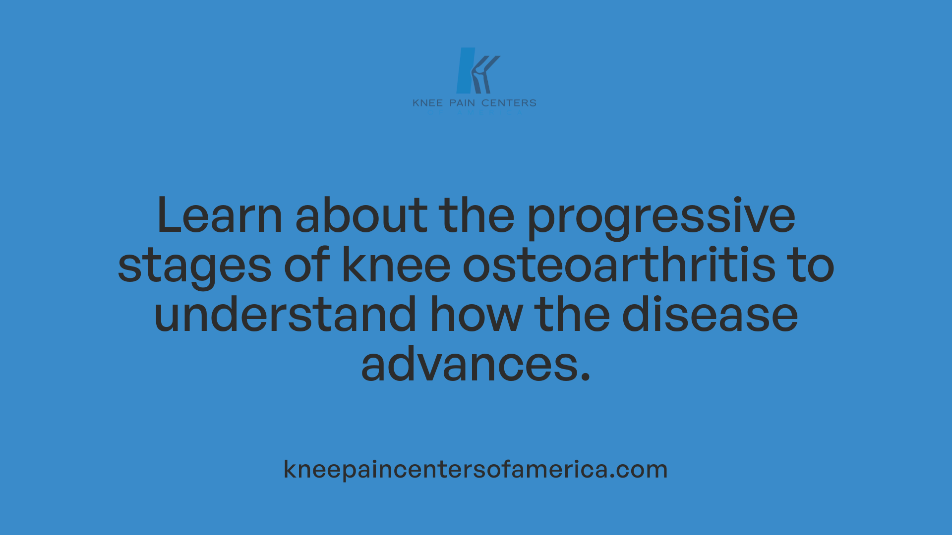Learn about the progressive stages of knee osteoarthritis to understand how the disease advances.