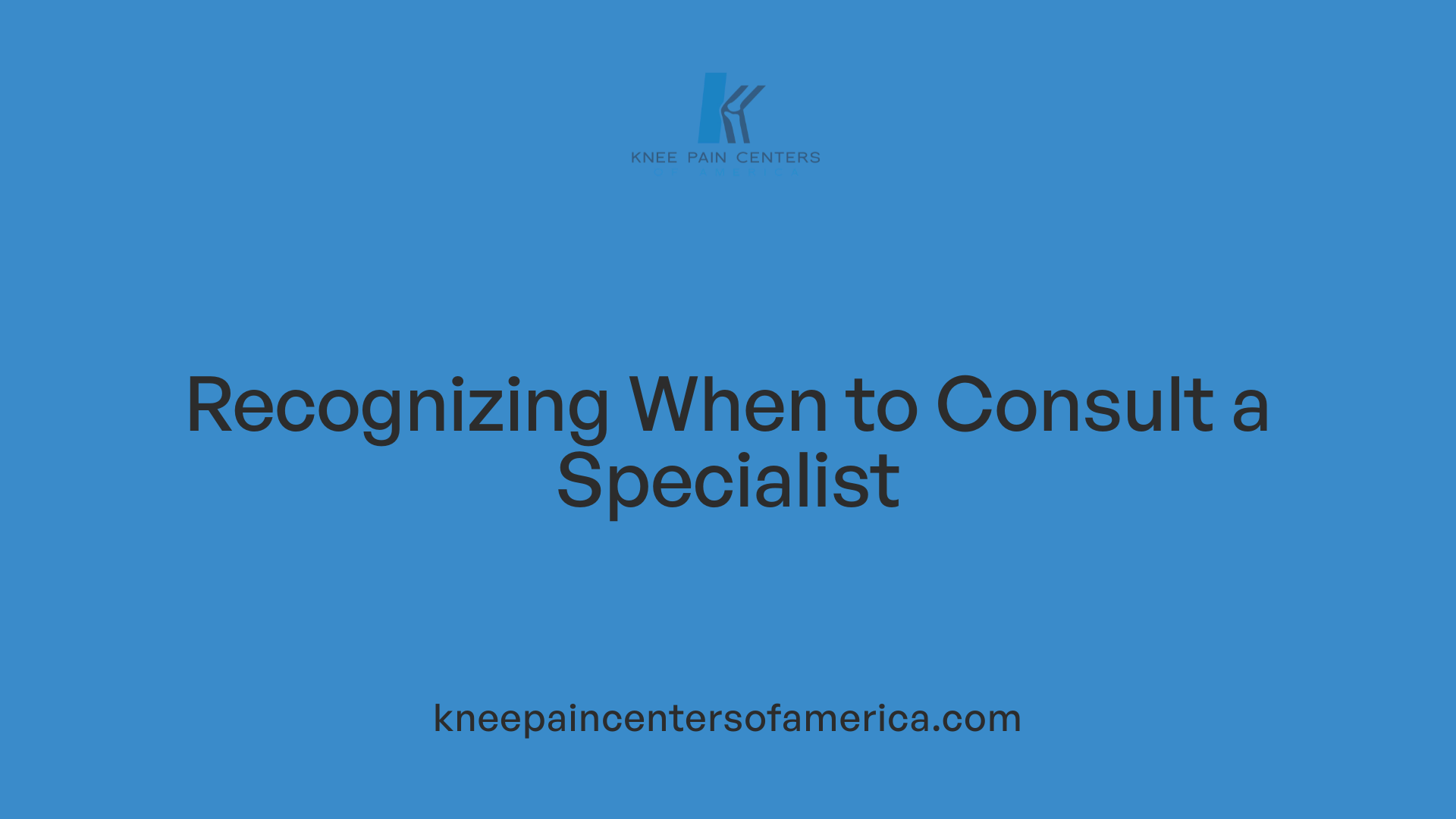 Recognizing When to Consult a Specialist