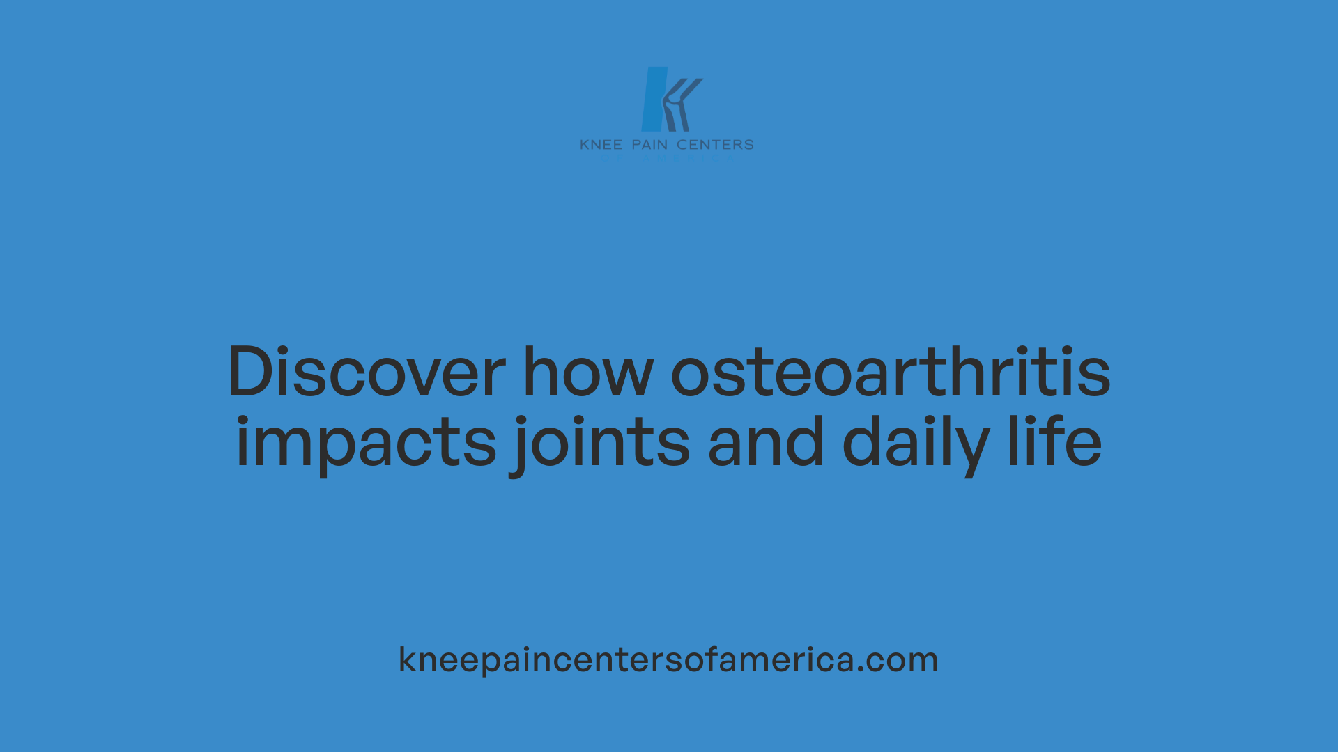 Discover how osteoarthritis impacts joints and daily life