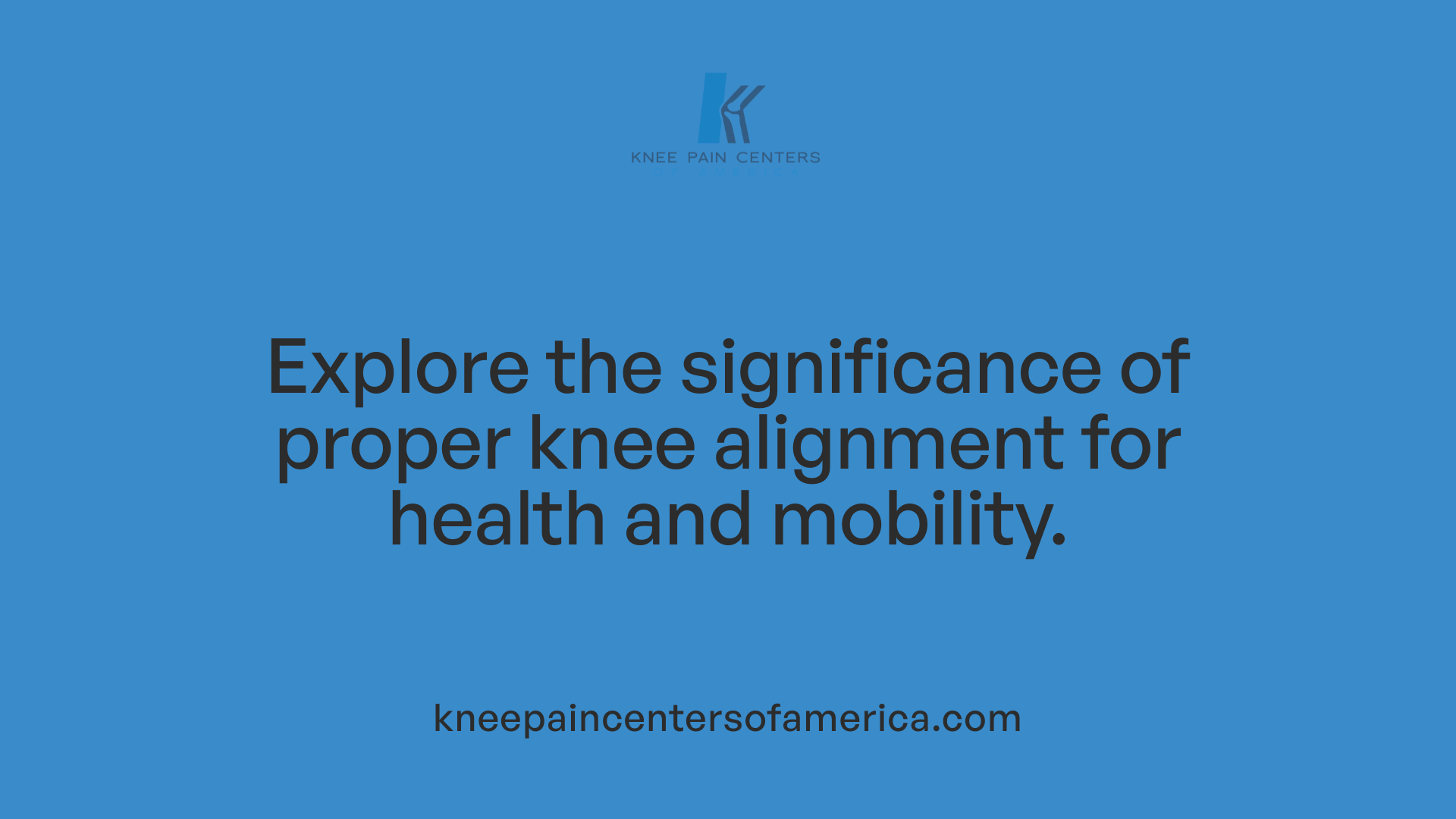 Explore the significance of proper knee alignment for health and mobility.