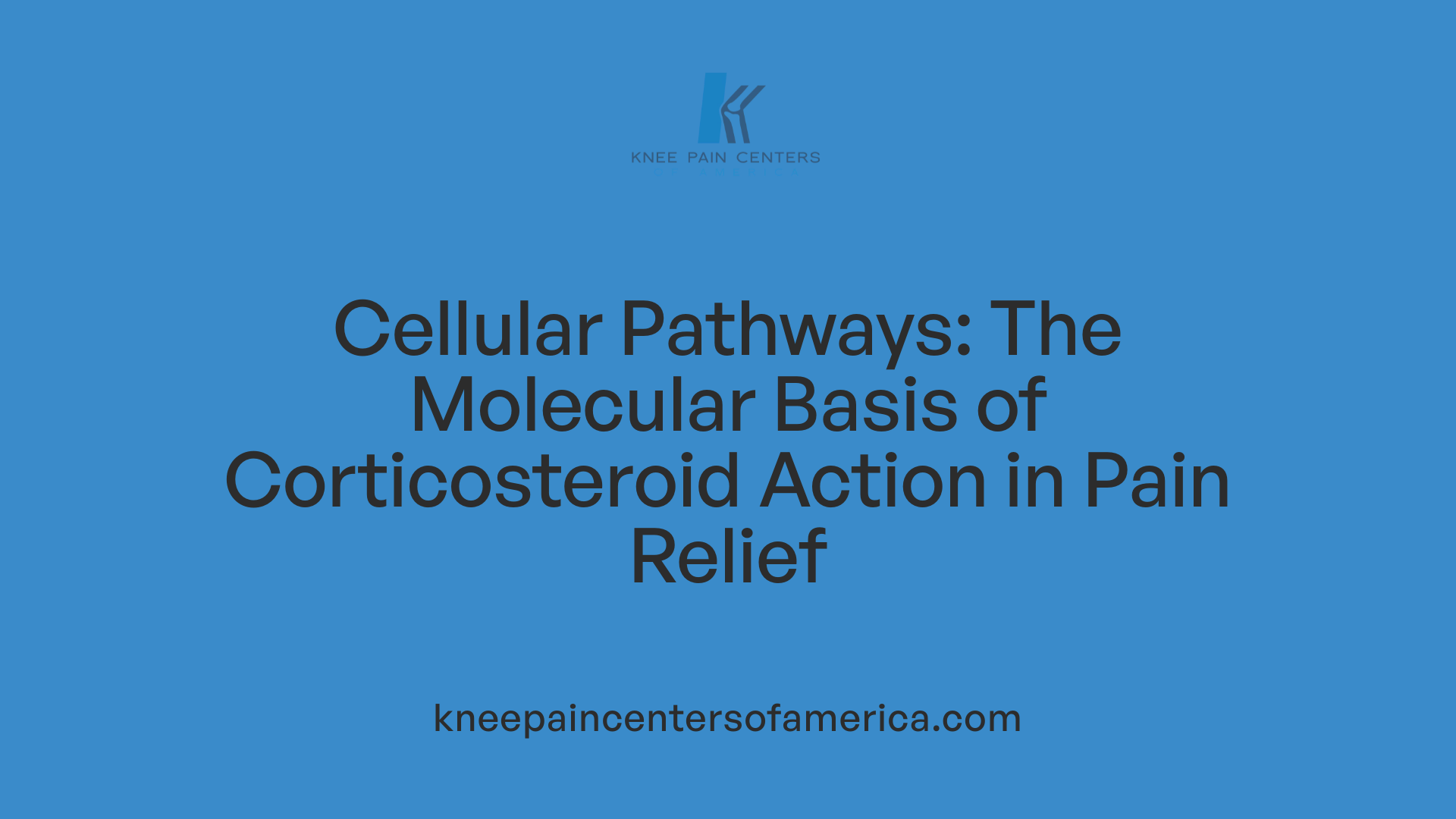 Cellular Pathways: The Molecular Basis of Corticosteroid Action in Pain Relief