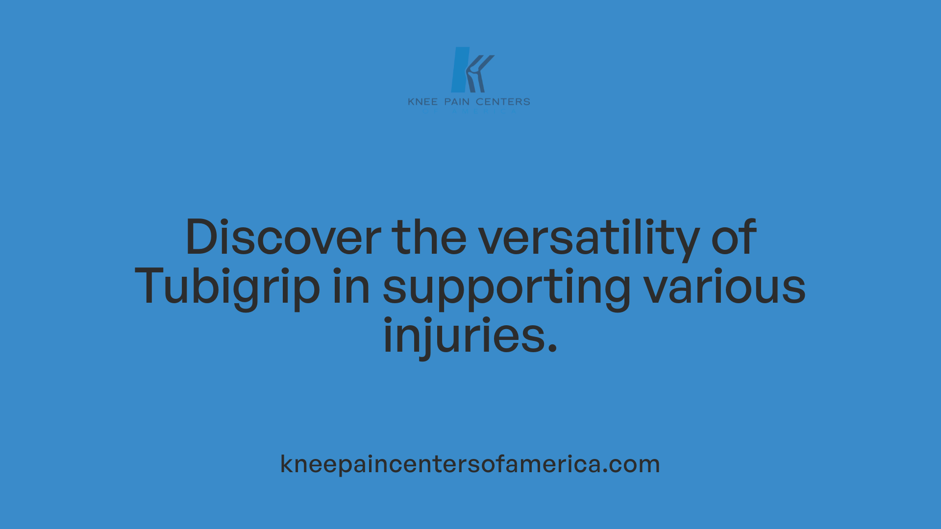 Discover the versatility of Tubigrip in supporting various injuries.