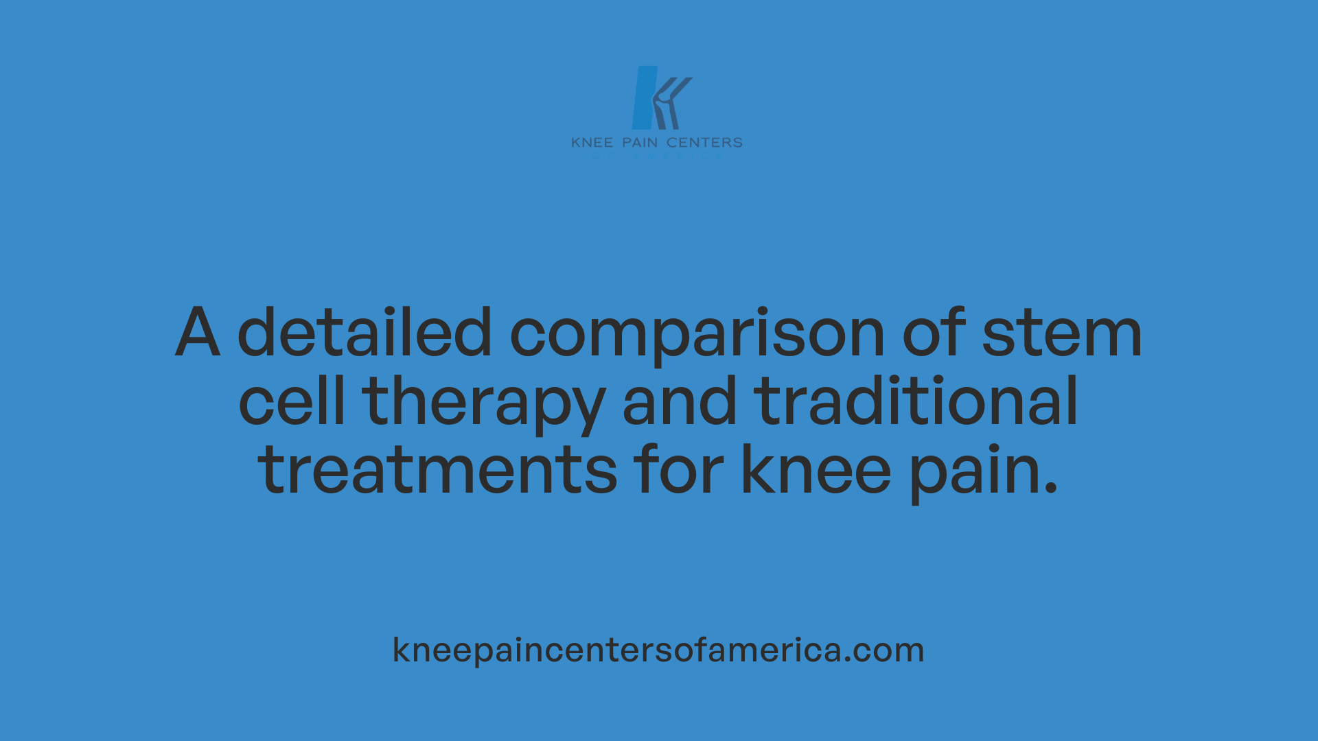 A detailed comparison of stem cell therapy and traditional treatments for knee pain.