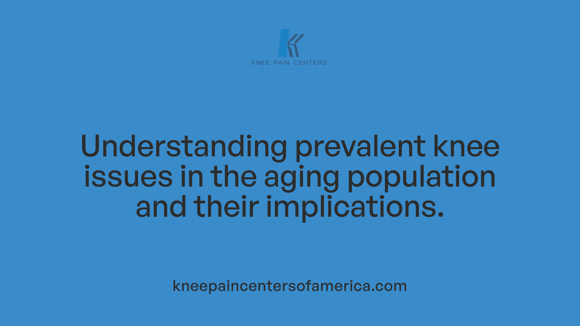 Understanding prevalent knee issues in the aging population and their implications.