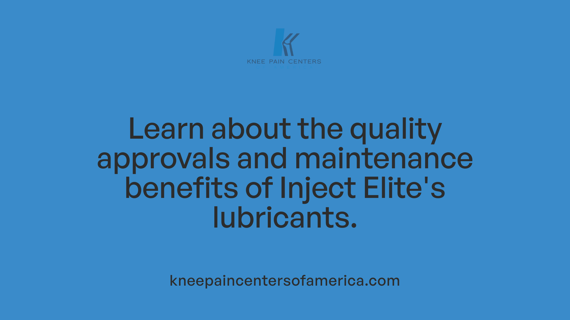 Learn about the quality approvals and maintenance benefits of Inject Elite's lubricants.