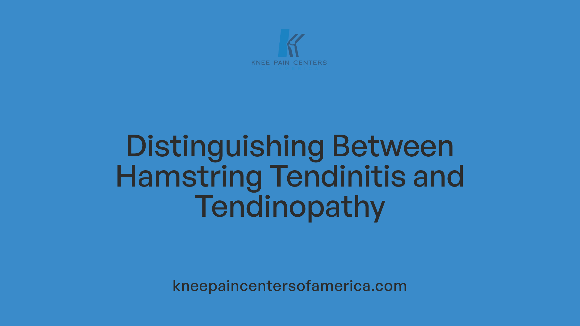 Distinguishing Between Hamstring Tendinitis and Tendinopathy