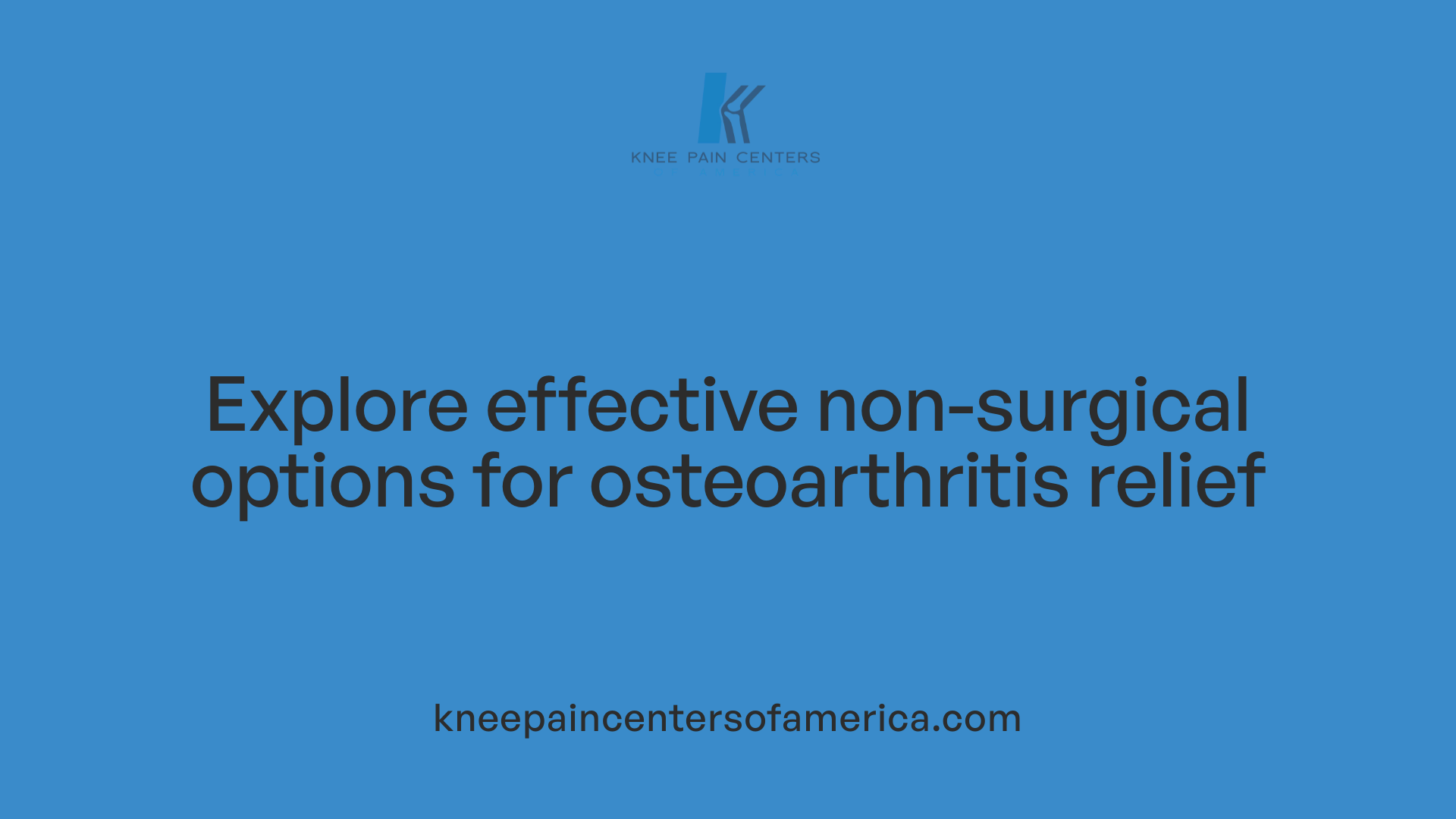 Explore effective non-surgical options for osteoarthritis relief