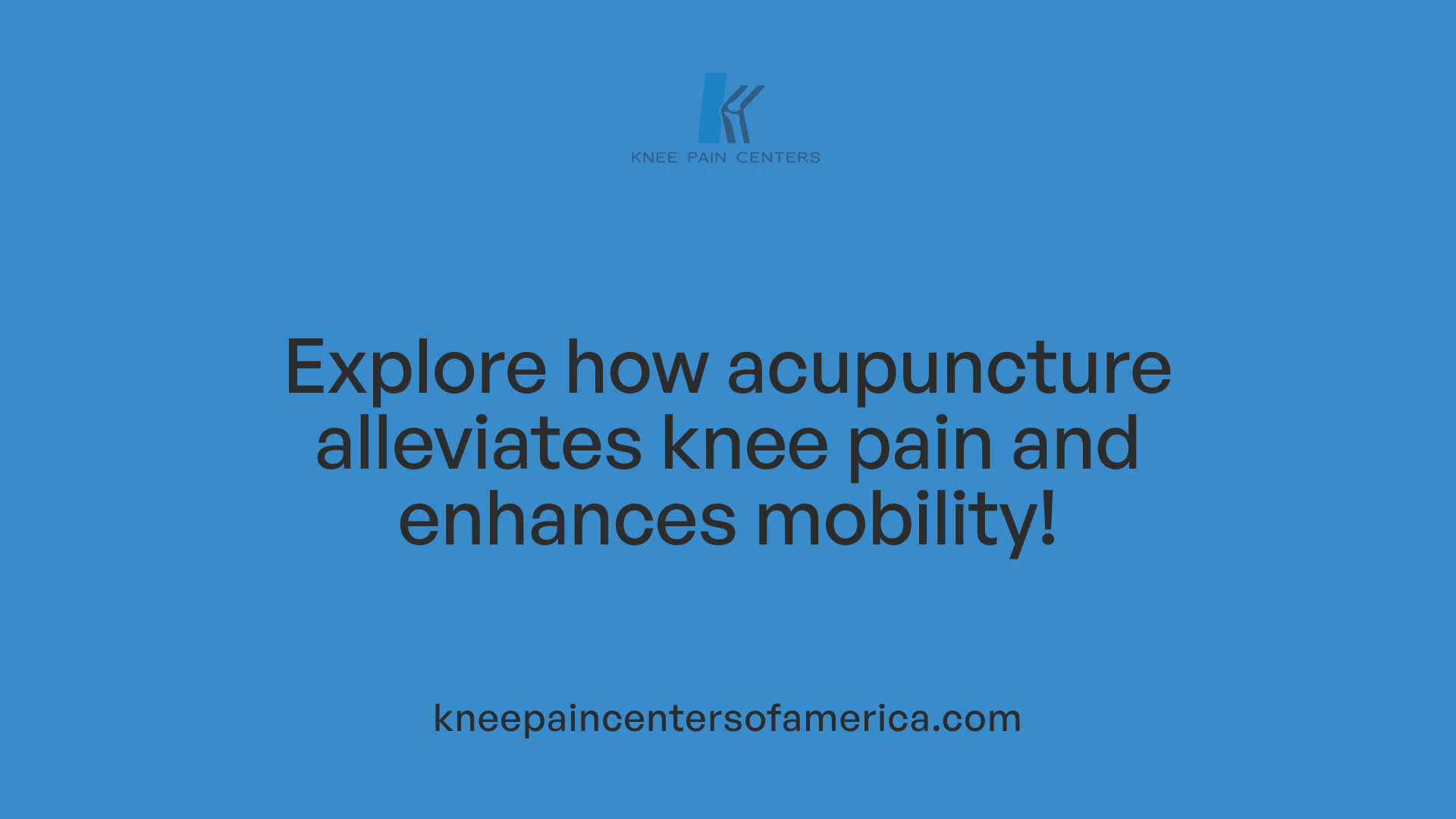 Explore how acupuncture alleviates knee pain and enhances mobility!