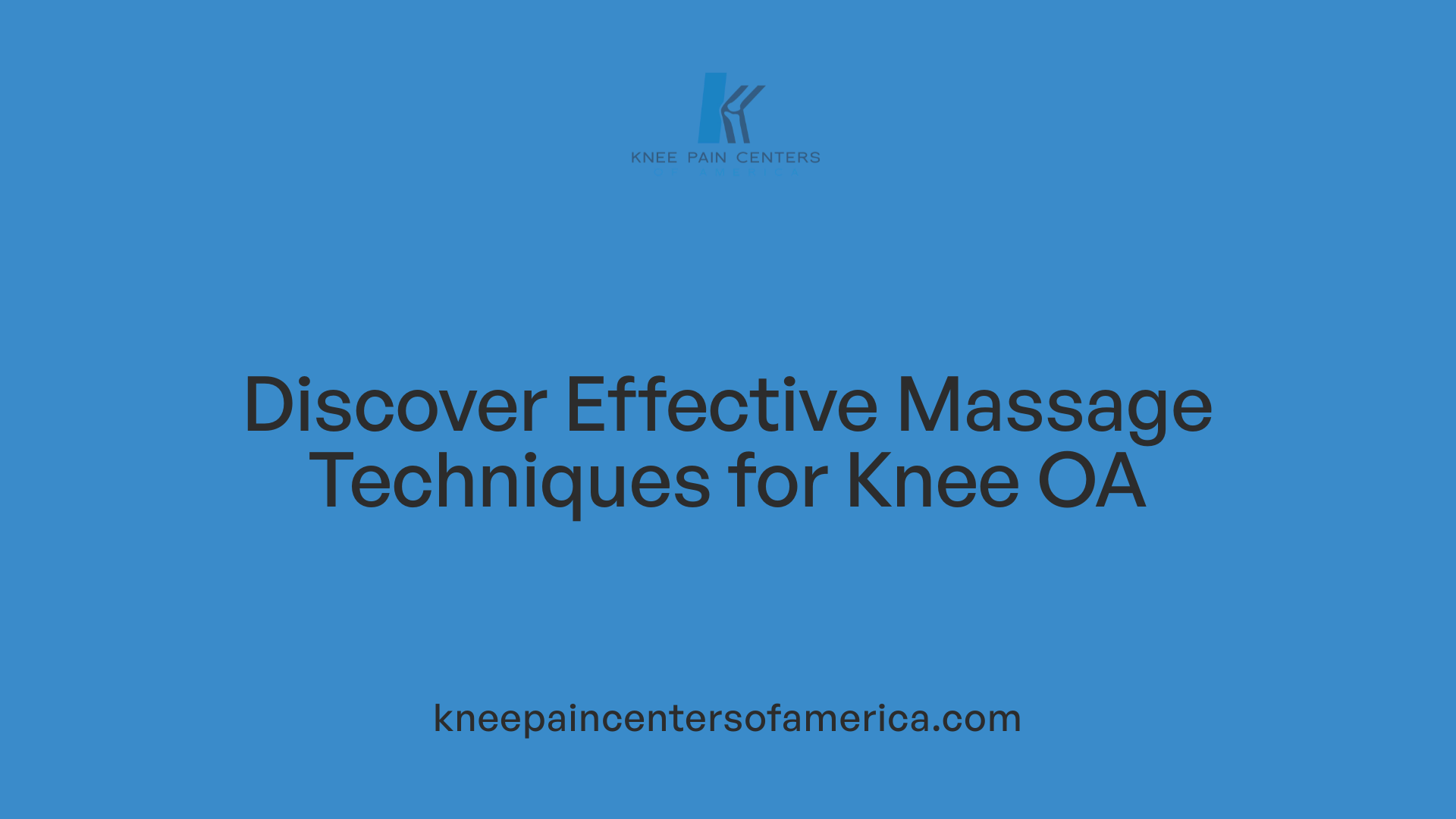 Discover Effective Massage Techniques for Knee OA