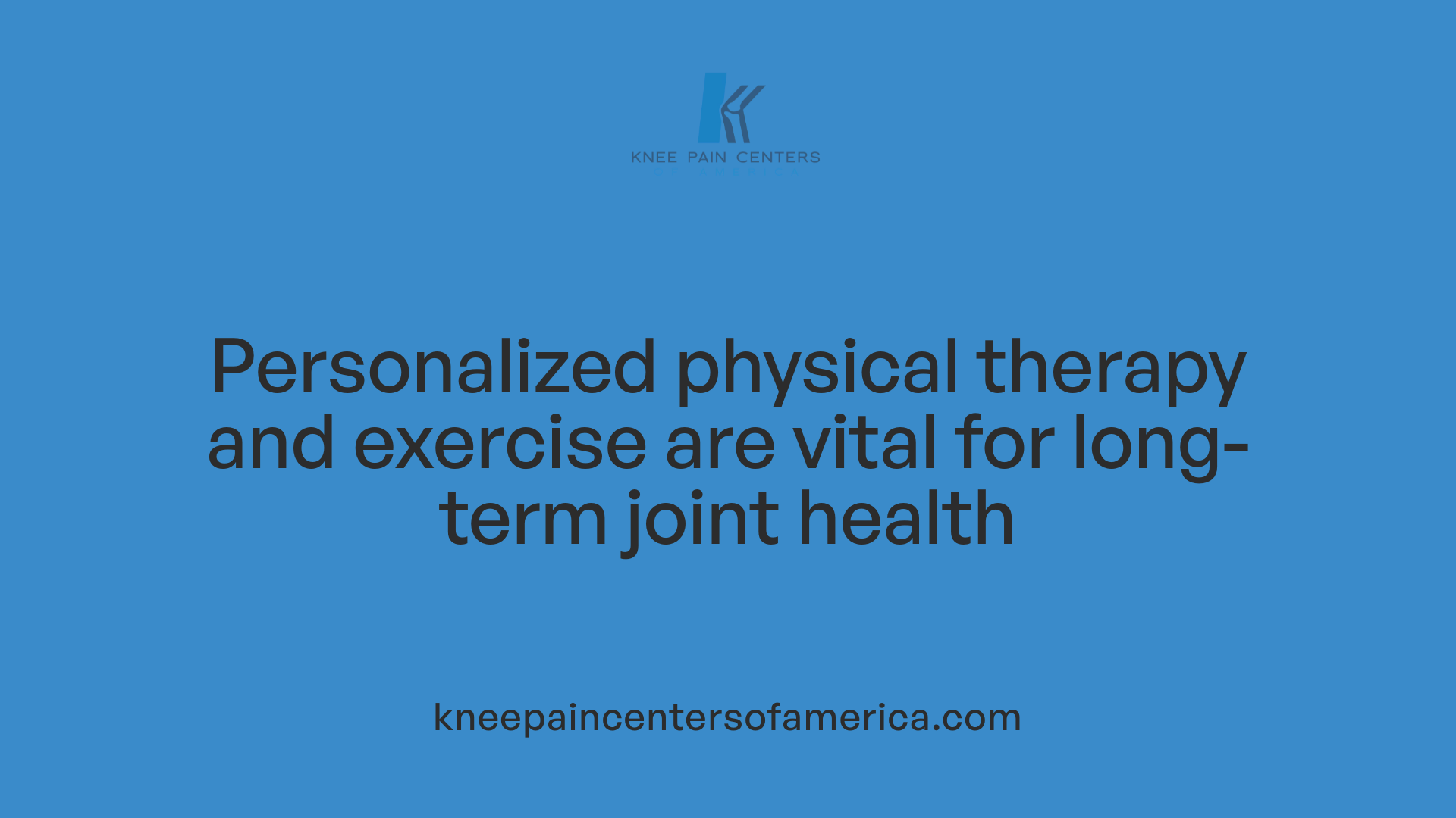Personalized physical therapy and exercise are vital for long-term joint health