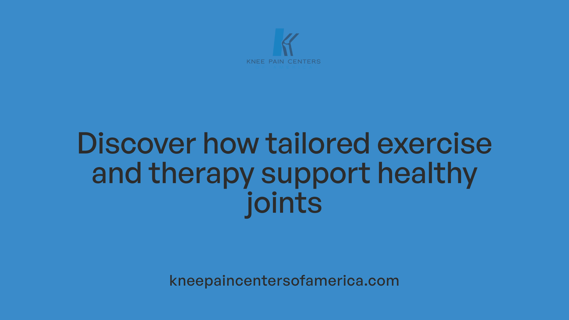 Discover how tailored exercise and therapy support healthy joints