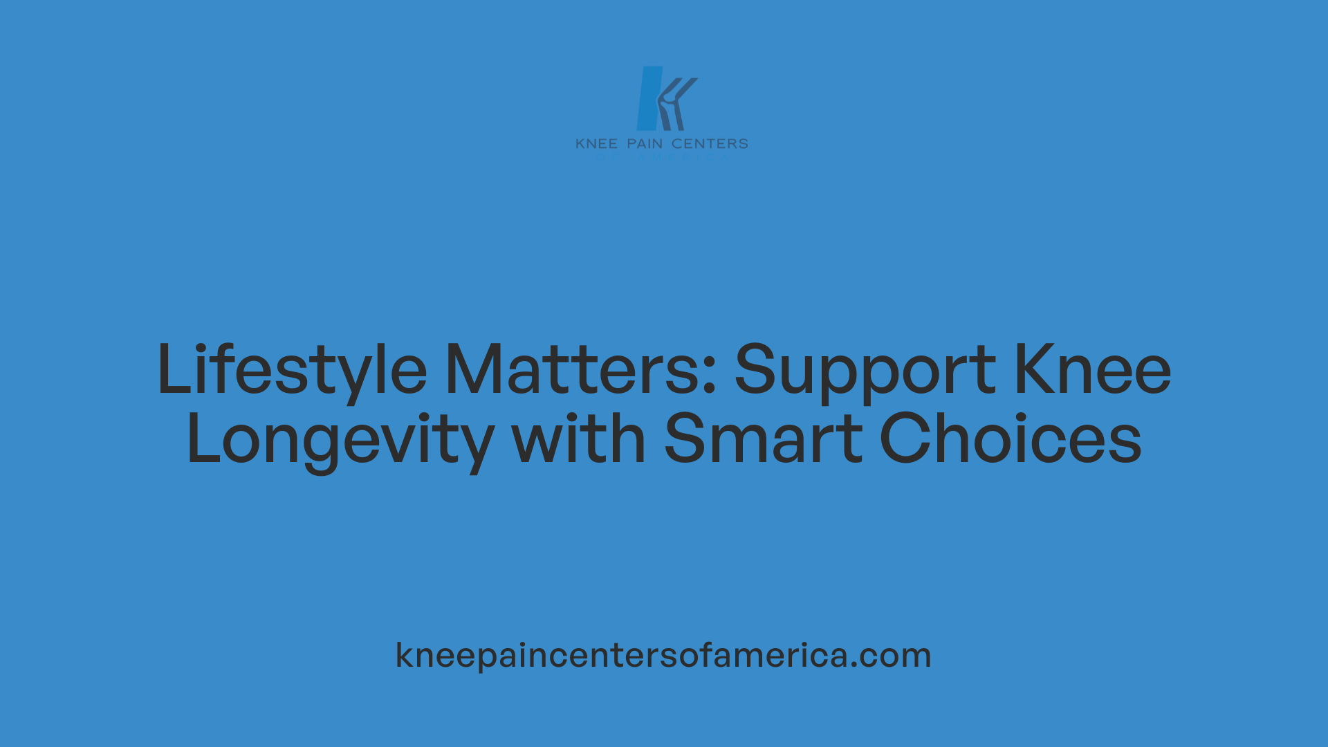 Lifestyle Matters: Support Knee Longevity with Smart Choices