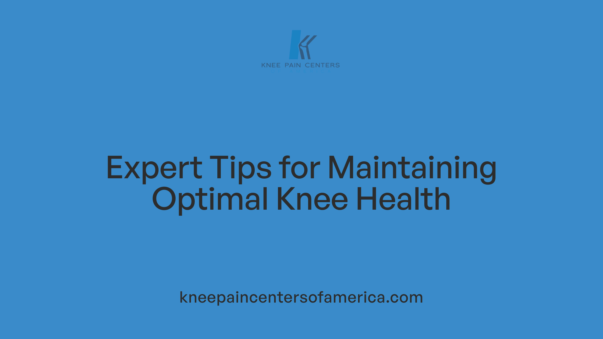 Expert Tips for Maintaining Optimal Knee Health
