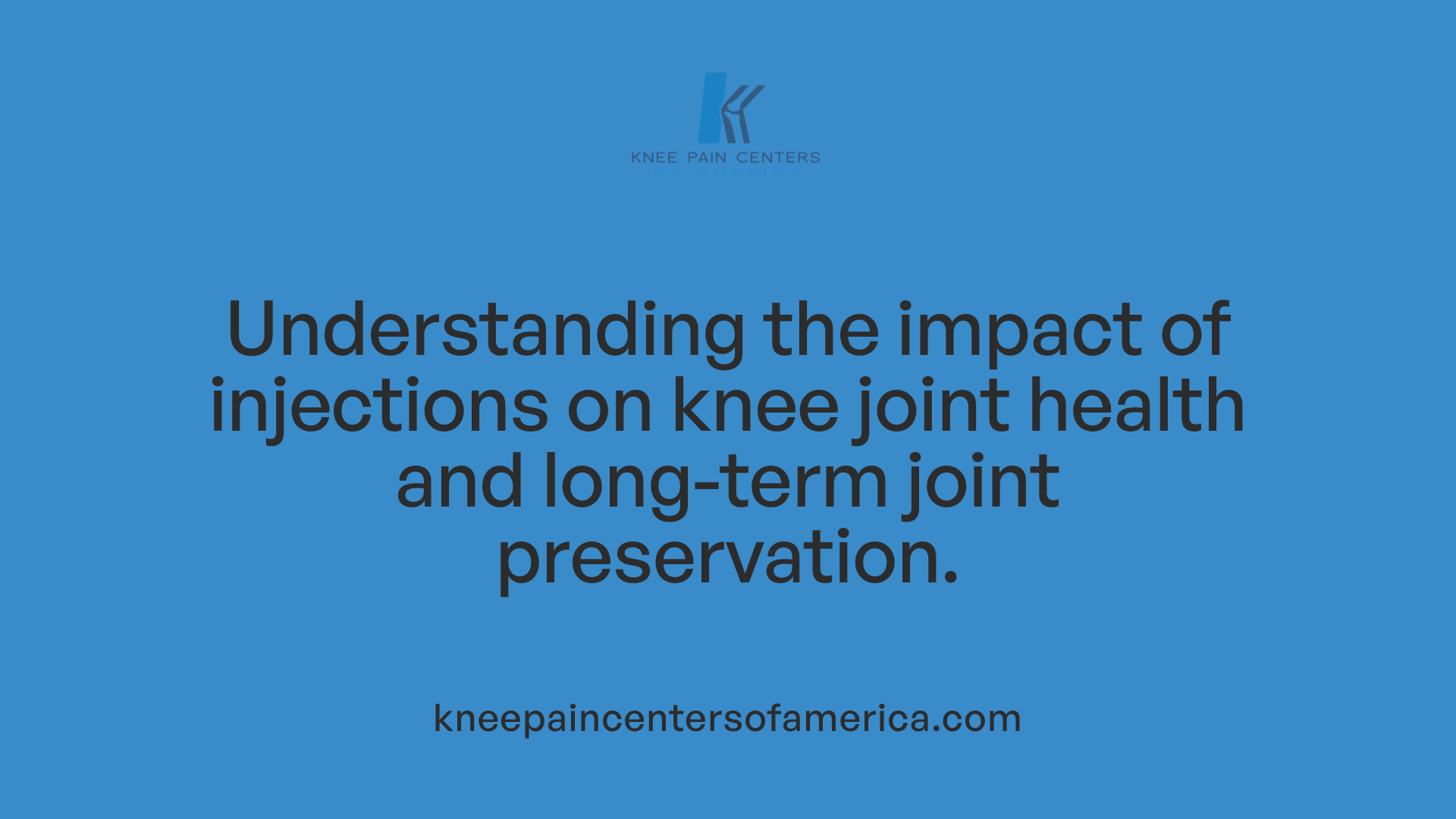 Understanding the impact of injections on knee joint health and long-term joint preservation.