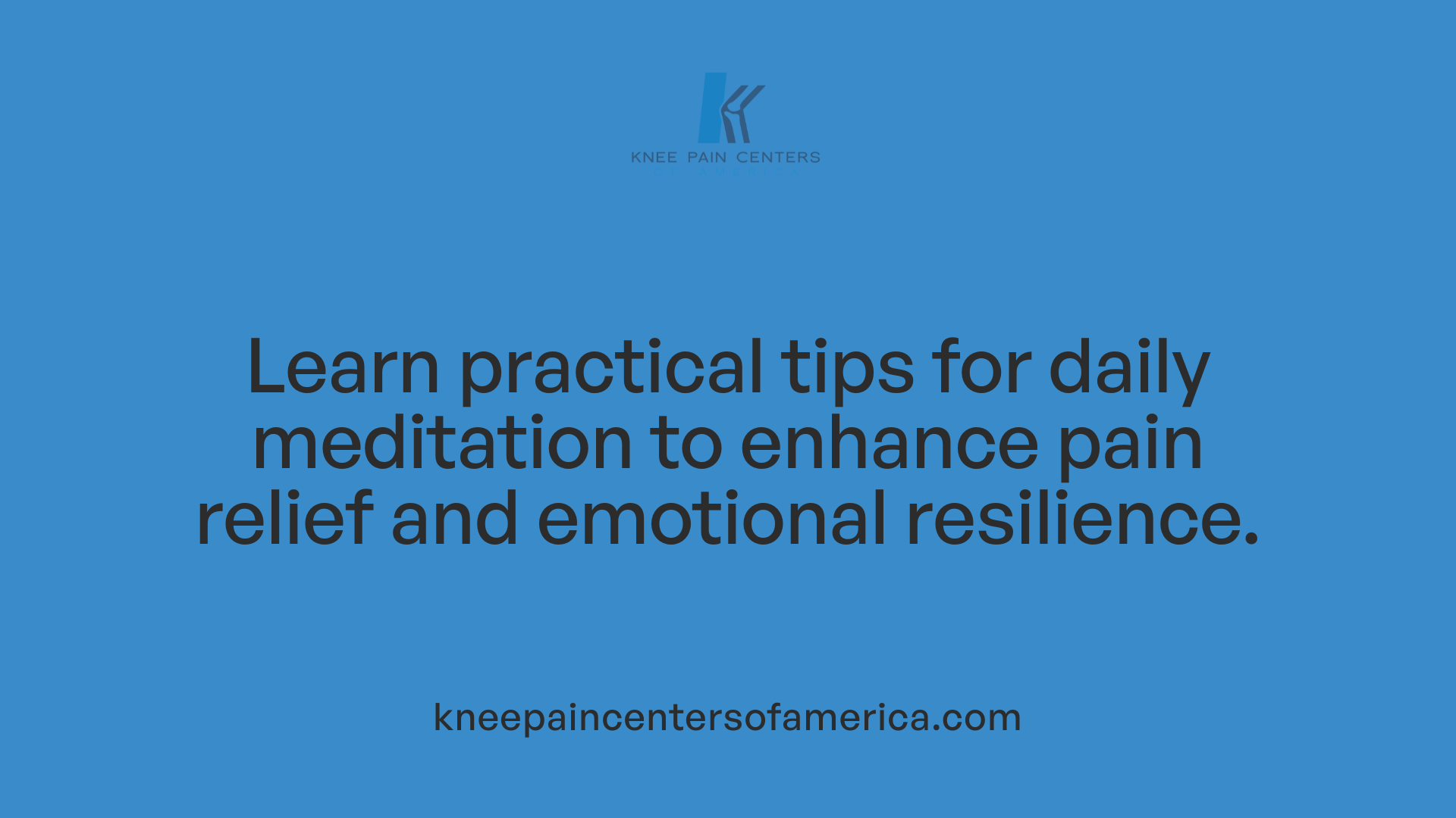 Learn practical tips for daily meditation to enhance pain relief and emotional resilience.