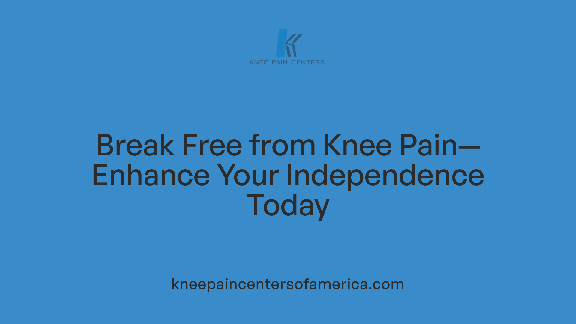 Break Free from Knee Pain—Enhance Your Independence Today