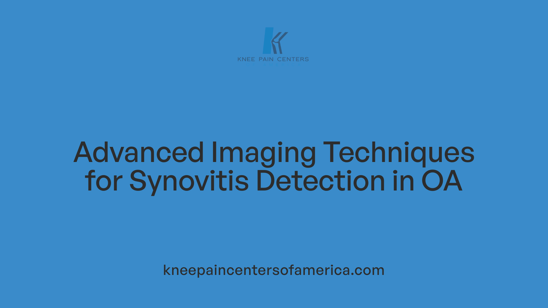 Advanced Imaging Techniques for Synovitis Detection in OA