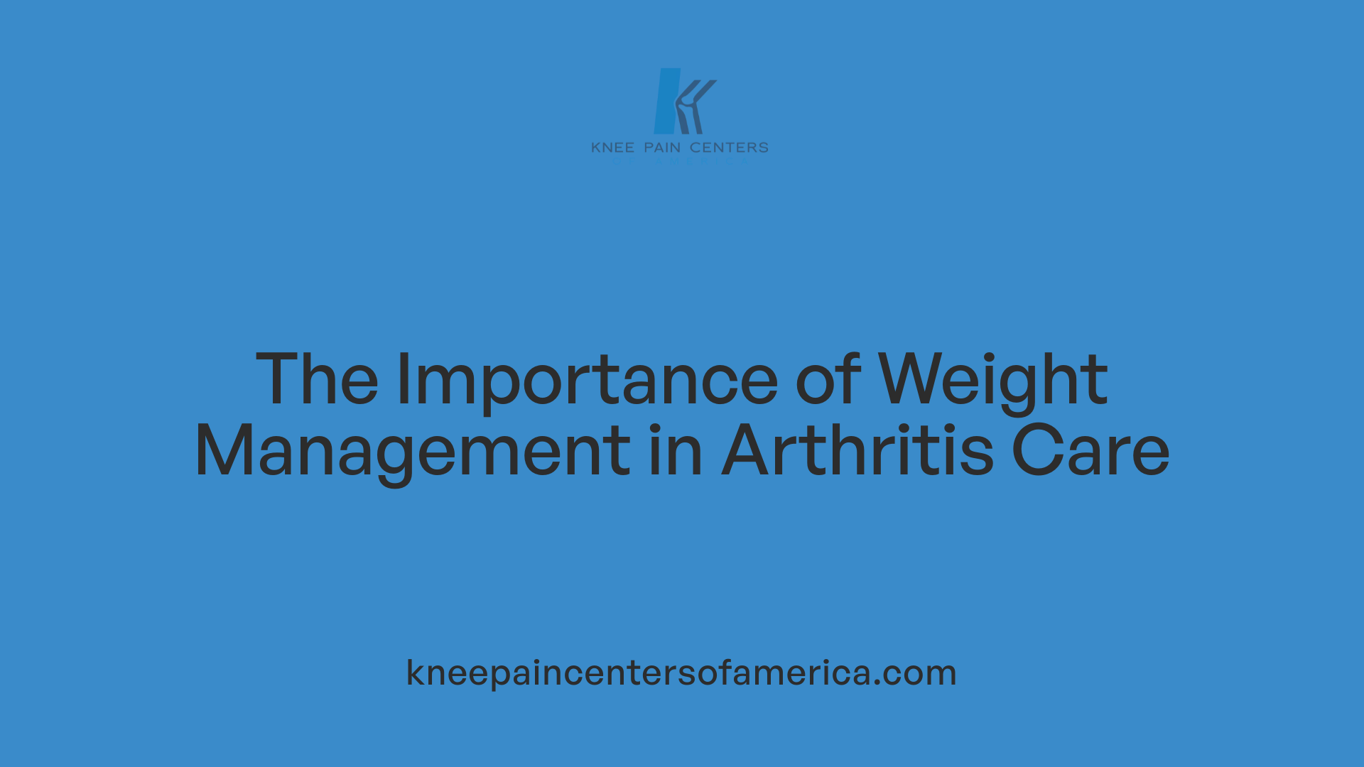 The Importance of Weight Management in Arthritis Care