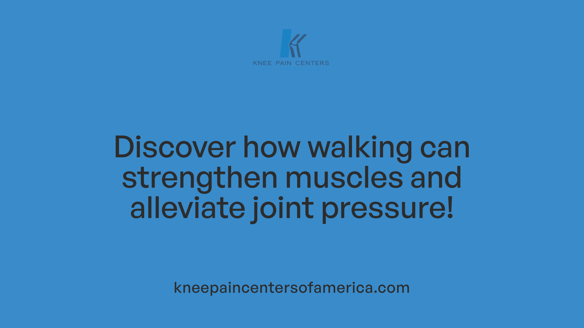 Discover how walking can strengthen muscles and alleviate joint pressure!